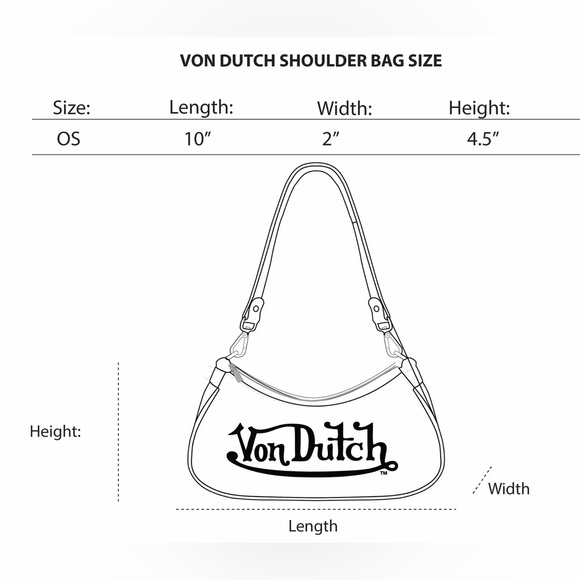 Von Dutch Vegan Pony Hair Lime Green Cow Shoulder Hand Bag with Purple Logo - Picture 14 of 14